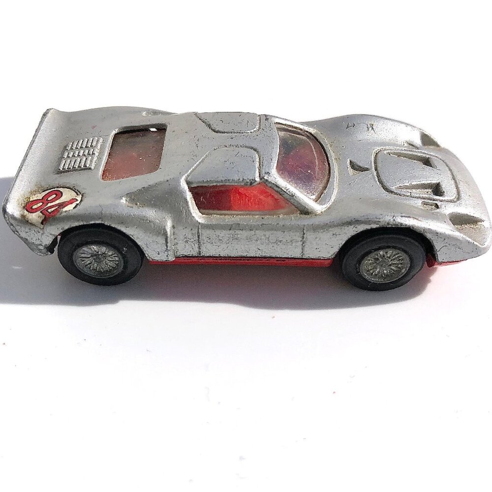 Speedy FORD GT 40 N 804 Silver with Red Made in Italy vintage die cast car AS IS
